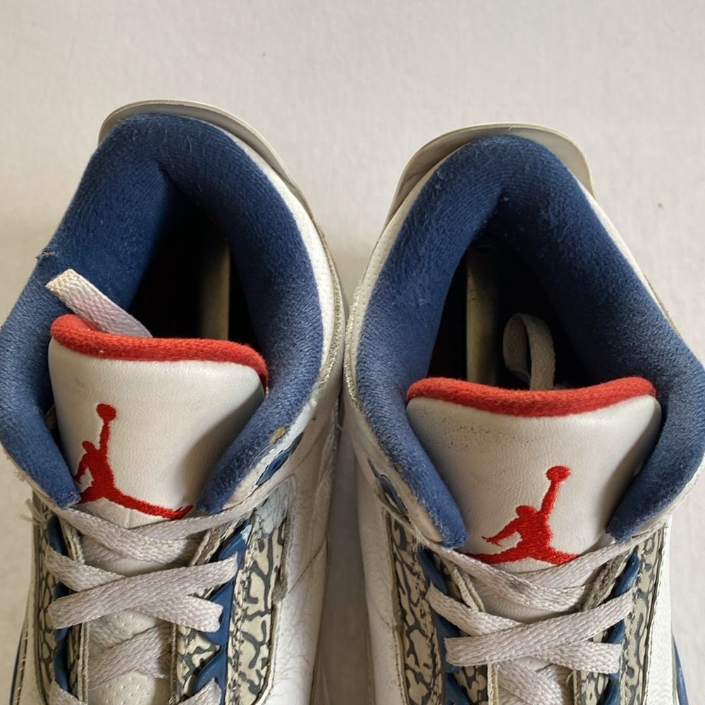 JORDAN 3 Retro OG Mid True Blue Men’s Shoes 2016 # 854263-106 Size 12 - Picture 4 of 10